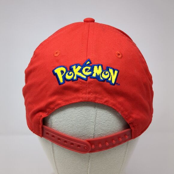Pokemon Youth Snapback Hat Red One Size Adjustable Embroidered 6 Panel - Picture 6 of 9
